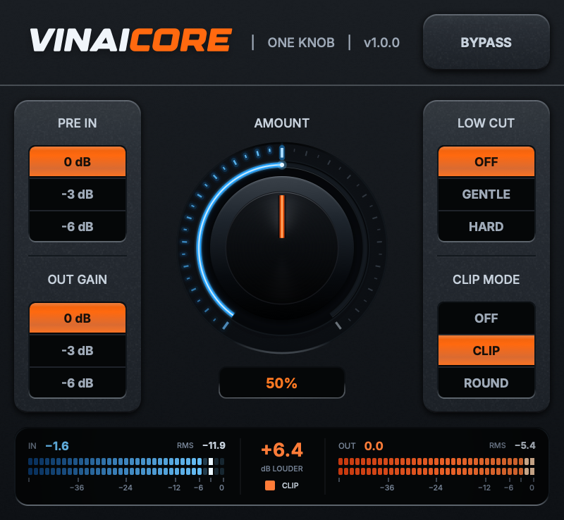 VINAIcore interface