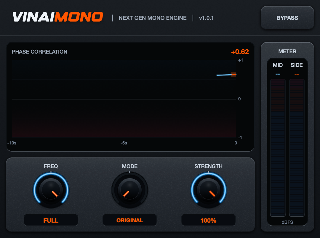 VINAImono interface